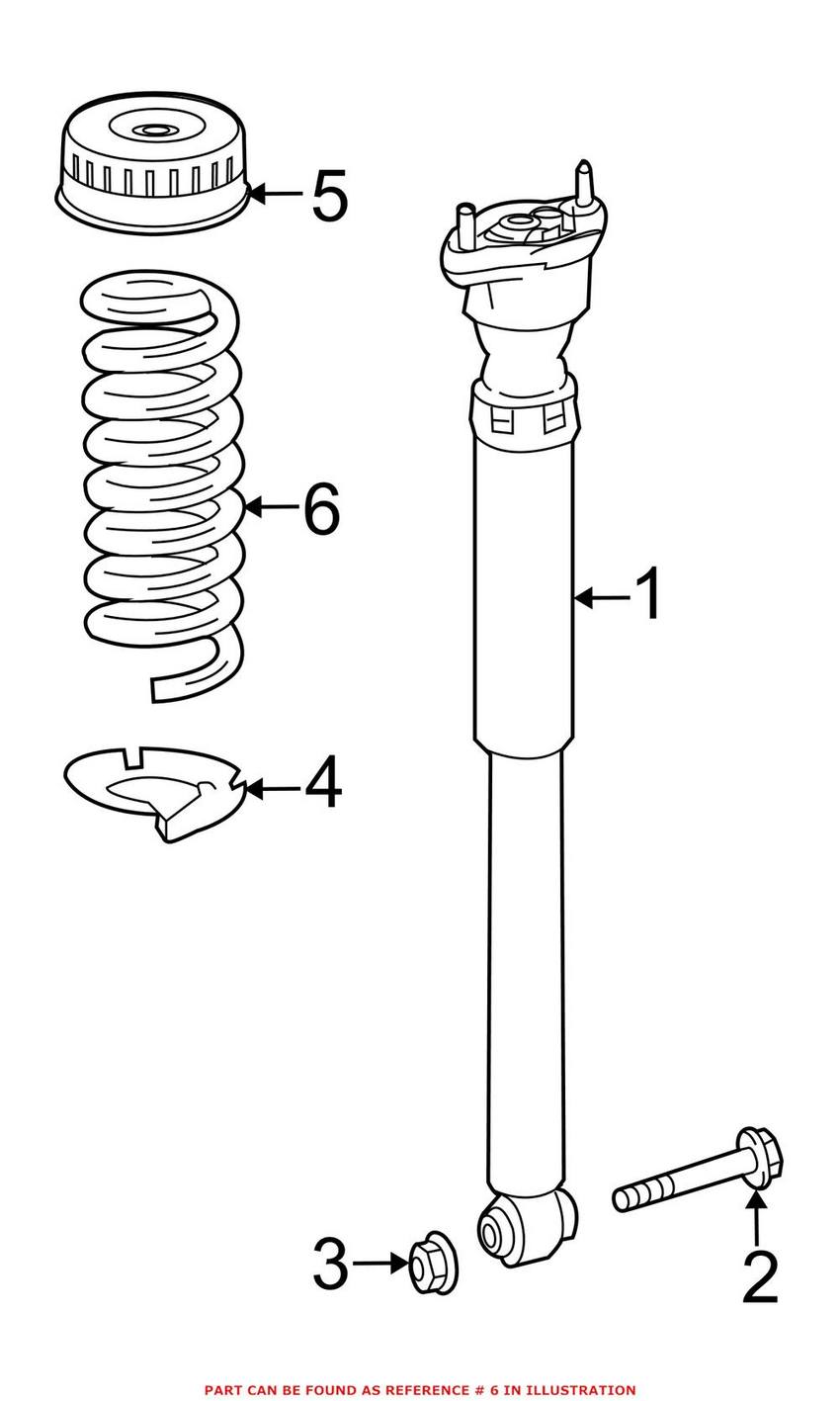 Mercedes Coil Spring - Rear 2043240304